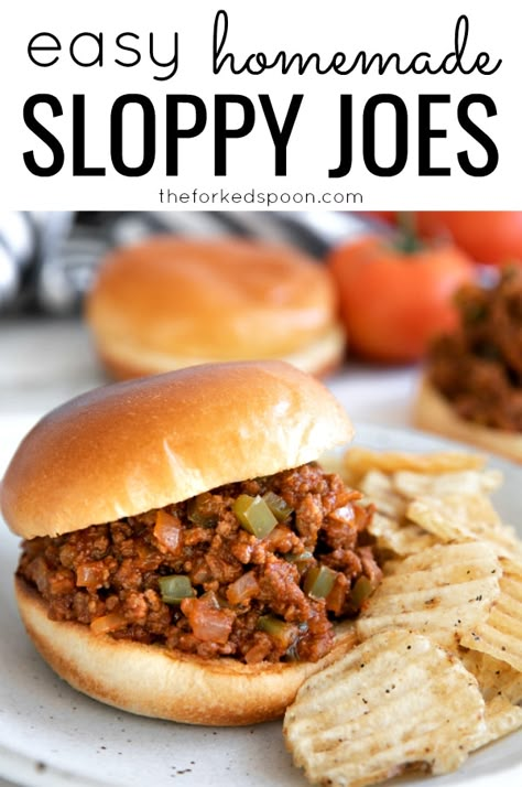 Homemade Sloppy Joes Recipe, Hamburgers Recipes, Joe Sandwich, Sloppy Joe Recipe Easy, Homemade Sloppy Joe Recipe, Sloppy Joes Sandwich, Sloppy Joe Recipe, Sloppy Joes Easy, Loose Meat Sandwiches