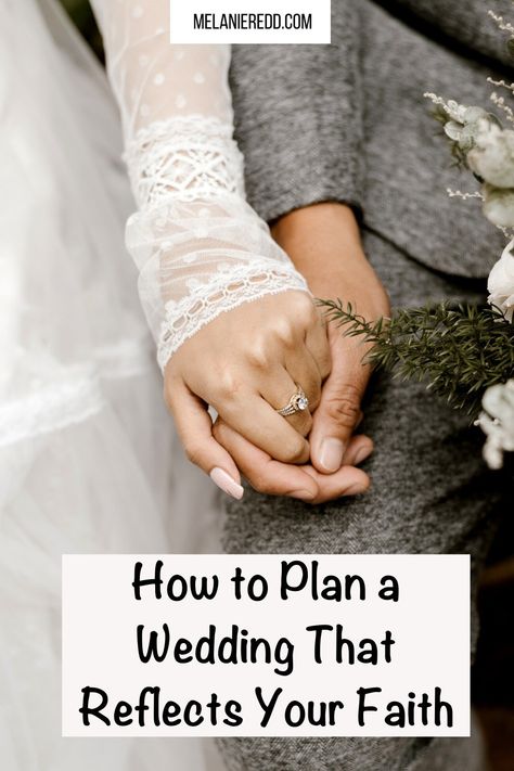 To people of faith, a wedding is still, first and foremost, a spiritual experience. Not only does your wedding connect you, for life, to the person you want to love and cherish. Additionally, you and your intended will stand before God seeking His blessing on your union. How to Plan a Wedding That Reflects Your… The post How to Plan a Wedding That Reflects Your Faith appeared first on Melanie Redd. How To Incorporate God Into Wedding, Christian Wedding Planning, Spiritual Marriage Ceremony, Christ Centered Wedding Ceremony, Worship At Wedding, Unique Christian Wedding Ideas, Christian Wedding Traditions, Godly Wedding Ideas, Christian Wedding Theme