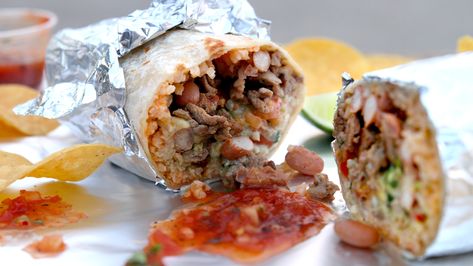 Fast Food Burritos Ranked Worst To First Chicken Avocado Burrito, Chipotle Guac, Carnitas Burrito, Avocado Burrito, California Burrito, Beans And Cheese, Spicy Steak, Carlsbad Cravings, Nacho Cheese Sauce