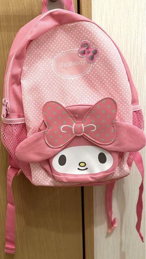 Cutecore My Melody, My Melody Backpack, Melody Backpack, Sanrio Aesthetic, Melody Wallpaper, Sanrio Stuff, Me Core, My Melody Wallpaper, Kawaii Bags