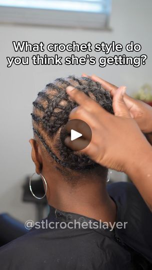 36K views · 268 reactions | Crochet braiding pattern | What crochet style do you think she’s getting with this braiding pattern???

Some of you wanted to know do I service those with hair thinning/ alopecia.... | By STL Crochet Slayer | Facebook Braid Patterns For Crochet Hair, Crochet Cornrows, Braiding Pattern, Crochet Braid Pattern, Braid Patterns, Crochet Braid, Crochet Style, Hair Thinning, Crochet Braids