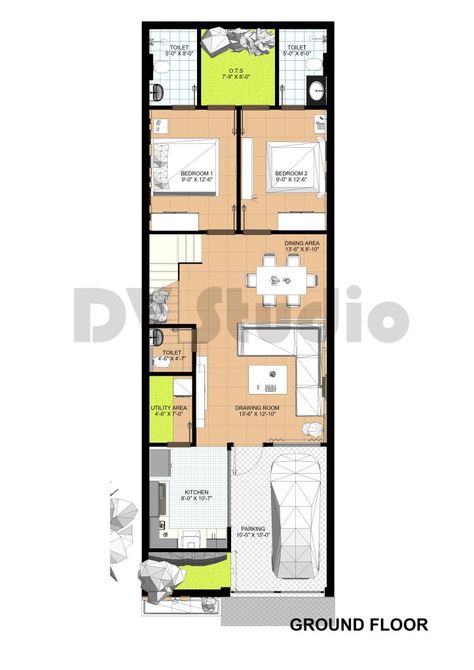 20x30 House Plans, Types Of Stairs, Indian House Plans, Build Your House, Free House Plans, House Dream, Modern Tiny House, Indian Homes, Build Your Dream Home