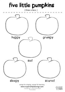 Recognizing Emotions, Farm Kindergarten, Pumpkin Lesson Plans, Pumpkin Lessons, 5 Little Pumpkins, Pumpkins Preschool, October Lessons, Worksheet For Preschool, Pumpkin Unit