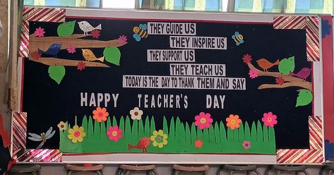 Teachers Day Display Board Decoration, Teachers Day Bulletin Board, Teachers Day Bulletin Board Ideas, Display Board Decoration, Border Bulletin Board, Teachers Day Decoration, Notice Board Decoration, Drawing Pictures For Kids, Independence Day Drawing