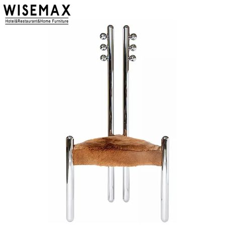 Wisemax Vintage Midcentury Art Furniture Stainless Steel 2 Pipes High Back Six Variations Dining Chair With Boucle Fur Seat - Buy Luxury Dining Chair Art Chair luxury High Back Chair high Back Dining Chair fur Chair decorative Chair Product on Alibaba.com Fur Chair, Chair Luxury, Midcentury Art, Chair Art, Holland House, Luxury Dining Chair, High Back Dining Chairs, Art Chair, High Back Chairs