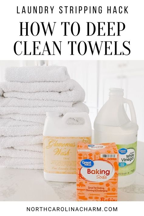 Deep Clean Towels, Stripping Towels, Laundry Stripping Recipe, Smelly Towels, Laundry Stripping, Towels Smell, Cottagecore Kitchen, Deep Cleaning House, Cars Accessories