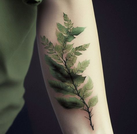 #plants #armtattoo #nature #color #forest #tattoo Forest Plants Tattoo, Color Forest Tattoo, Realistic Forest Tattoo, Forest Trees Tattoo, Forest Tattoos Women, Forest Tattoo Arm, Environmental Tattoo, Forest Floor Tattoo, Plant Sleeve Tattoo