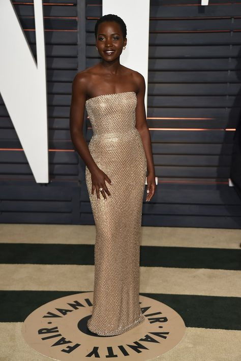 Lupita Nyong, Lupita Nyong'o, Calvin Klein Collection, Vanity Fair Oscar Party, Oscar Party, Celebrity Red Carpet, Gala Dresses, Red Carpet Dresses, Red Carpet Looks