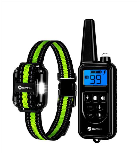 slopehill Training Electronic Waterproof Vibration Dog Shock Collar, Luxury Dog Collars, Waterproof Dog Collar, Dog Behavior Problems, Shock Collar, Electric Fence, Training Collar, Dog Training Collar, Dog Collars & Leashes