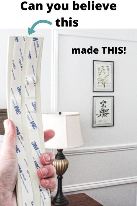 Peel And Stick Picture Frame Molding, Faux Picture Frame Moulding, Peel And Stick Trim Molding, Peel And Stick Wall Moulding, Stick On Molding, Renter Friendly Interior Design, Peel And Stick Moulding, Rental Friendly Accent Wall, Diy Wall Treatments