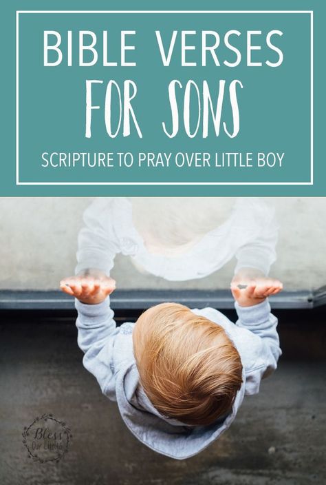 Verses For Sons, Bible Verse For Son, Baby Dedication Verses, Scripture To Pray, Baby Bible Verses, Verses To Pray, Family Bible Verses, Verses For Kids, Youth Lessons