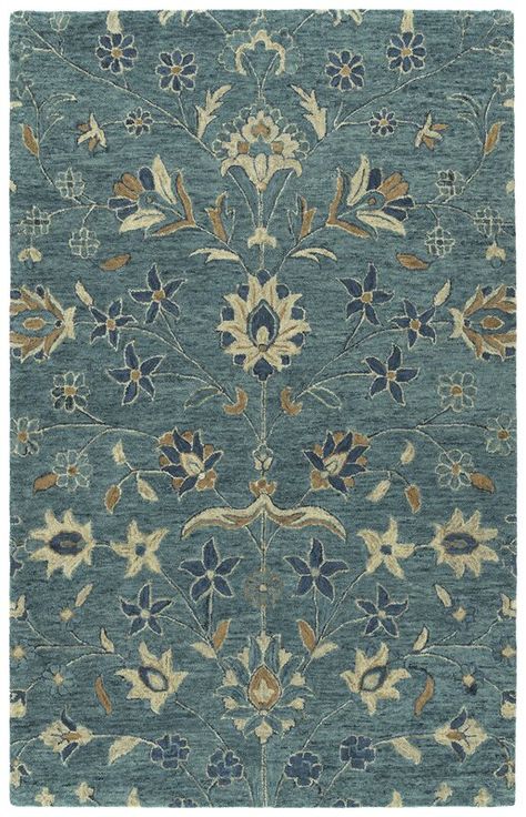 Kaleen Rugs, Rug Patterns, Blue Area Rug, Traditional Rug, Blue Area, Brown Rug, Hand Tufted Rugs, Cool Rugs, Floral Botanical