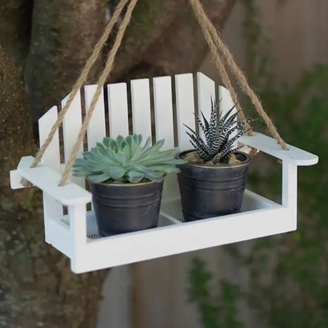 New items being added to our store Hanging Wood Planters, Spring Wood Projects, Wood Porch Decor, Garden Wood Projects, Hanging Planter Boxes, Diy Wood Planters, Spring Wood Crafts, White Porch, Diy Hanging Planter