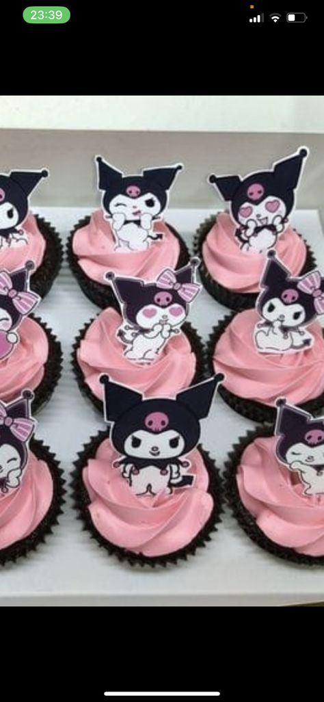 Cop Cake, Flavoured Buttercream, Kuromi Party, Kuromi Birthday, Ideas For My Birthday, Vanilla Bean Cupcakes, Unicorn Party Ideas, Rose Flavored, Baby Shawer