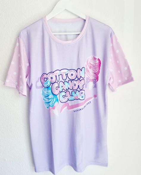 Cotton Candy Clothes, Clowncore Outfit, Candy Clothes, Club Tshirt, Candy Club, Pretty Fashion, Super Kawaii, Fashion Board, Pretty Style