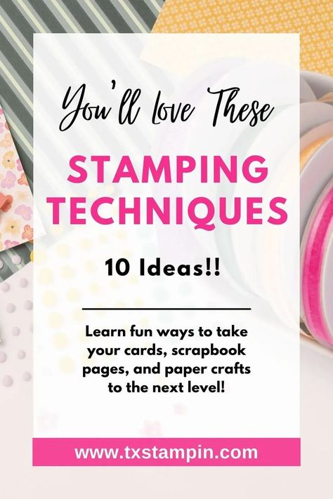 I make hand stamped cards and crafts a lot so I was excited to see a tutorial that included 10 stamping techniques that use a variety of tools and techniques. I love the samples shown and Sharon Armstrong is a great teacher to learn from. I highly recommend these stamping techniques & tutorials! Card Making Techniques Tutorials, Stampin Up Tutorials Videos, Gorgeous Christmas Cards, Stamping Techniques Card Tutorials, Card Making Tools, Simple Cards Handmade, Business Stamps, Simple Christmas Cards, Hand Stamped Cards