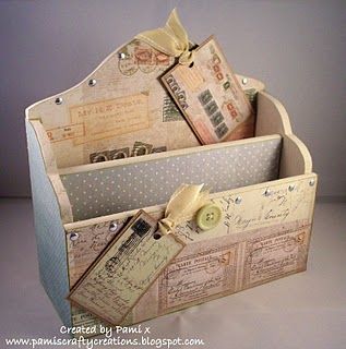 Diy Letter Holder, Altered Canvas, Repurposed Art, New Followers, Altered Bottles, Altered Boxes, Wooden Letter, Letter Holder, Morning Everyone