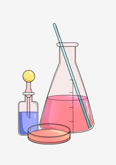 Chimestry Art, Chemical Illustration, Chemistry Illustration, Science Lab Decorations, Conical Flask, Chemistry Projects, Chemistry Art, Library Logo, Erlenmeyer Flask