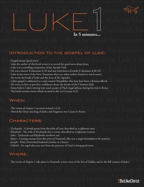 Each chapter of the New Testament broken down by asking the key questions of who, what, when, where, and why. 

Download the free PDF file at www.2BeLikeChrist.com Difficult People Quotes, Luke Chapter 1, Bible Summary, Morning Encouragement, Bible Pdf, Warfare Prayers, Bible Worksheets, Spiritual Warfare Prayers, Gospel Of Luke