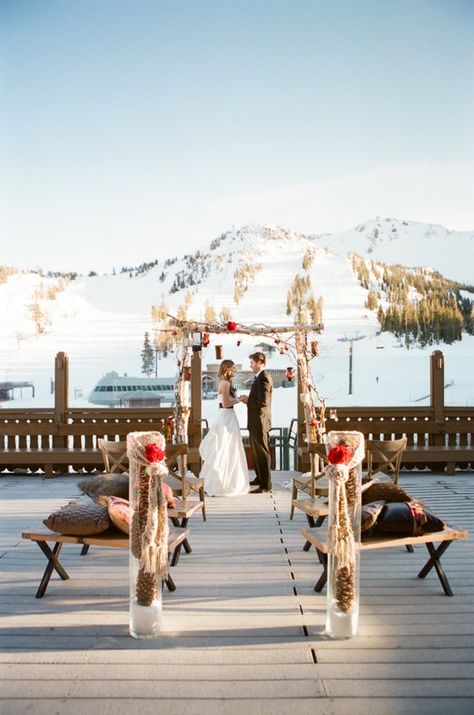 weddings in the mnts Snowboard Wedding, Ski Resort Wedding, Ski Wedding, Wedding Wonderland, Winter Wedding Decorations, Cool Winter, Dry Creek, Winter Wedding Inspiration, Winter Wonderland Wedding