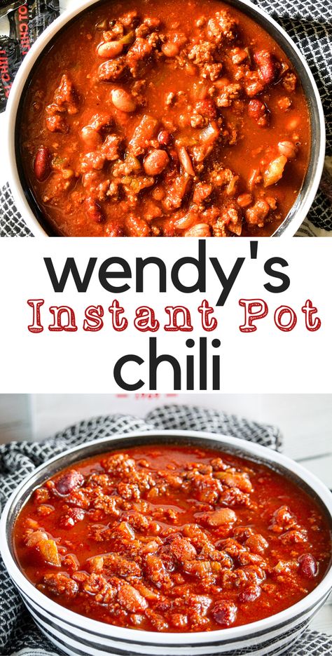 Insta Pot Chili Recipes Easy, Simple Ingredient Instant Pot Recipes, Wendys Chili Recipe Instapot, Instapot Chili Recipes Easy, Simple Instapot Recipes, Insta Pot Dinner Recipes Easy, Insta Pot Chili Recipes, Ninja Foodi Chili Recipe, Instapot Chili Recipes