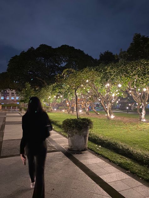 Night walks lanterns trees walking aesthetic blurry Night Time Walks Aesthetic, Late Walks Aesthetic, Shivani Core Aesthetic, Midnight Walks Aesthetic, Walking In City Aesthetic, Walking Asthetic Pic, City Walking Aesthetic, Walk Aesthetic Night, Midnight Walk Aesthetic