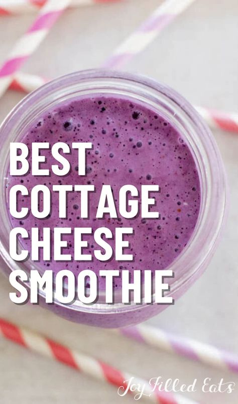 Cottage Cheese Smoothie Recipes, Cottage Cheese Fruit, Pumpkin Recipes Keto, Fruit Smoothie Recipe, Cottage Cheese Smoothie, Keto Christmas Cookies, Cheese Omelet, High Protein Smoothies, Protein Smoothies