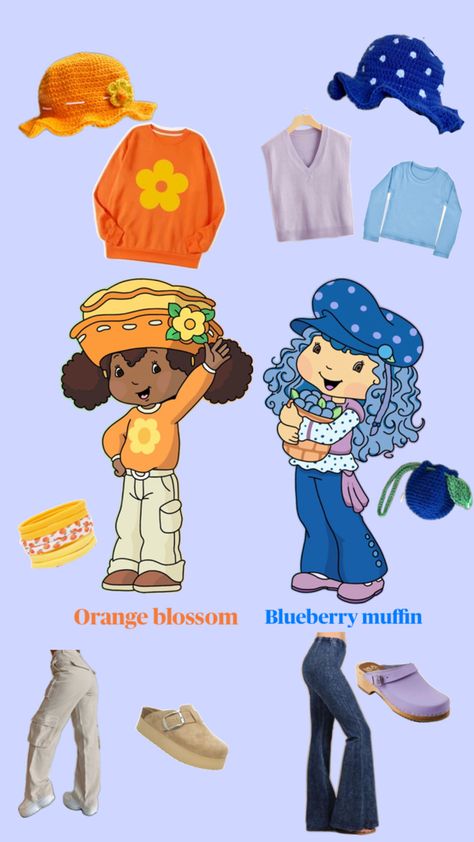 Blueberry Muffin Costume, Strawberry Shortcake Halloween Costume, Blossom Costumes, Strawberry Shortcake Outfits, Strawberry Shortcake Costume, Halloween Duos, Strawberry Shortcake Cartoon, Strawberry Shortcake Characters, Halloween Coustumes