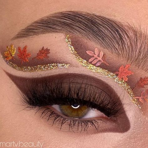 Autumn Makeup Art, Thanksgiving Makeup, Fall Eye Makeup, Vampire Bride, Plouise Makeup, Pretty Eye Makeup, Christmas Makeup Look, Healthy Mix, Cute Eye Makeup