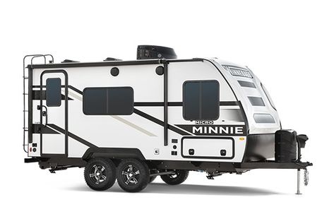 New Small Campers: 2025 Bunkhouse Travel Trailers - Camper Report Winnebago Micro Minnie, Small Pickup Trucks, Bunkhouse Travel Trailer, Airstream Basecamp, Airstream Bambi, Small Pickups, Lightweight Travel Trailers, R Pod, Small Travel Trailers