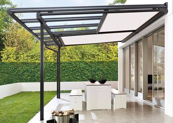 Fixed Roof Terrace Covers | Terrace Covers, Terrace Canopy, Patio Roof, Glass Veranda & Glass Roofs | From Samson Awnings Terrace Roof, Roof Terrace Design, Garden Canopy, Pergola Design, Patio Canopy, Canopy Design, Pergola With Roof, Patio Roof, Terrace Design