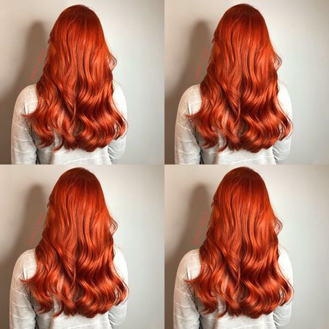 Bright Copper Hair, Red Hair Looks, Red Hair Inspiration, Bronze Hair, Red Hair Inspo, Peekaboo Hair, Long Hair Tips, Ginger Hair Color, Bright Red Hair