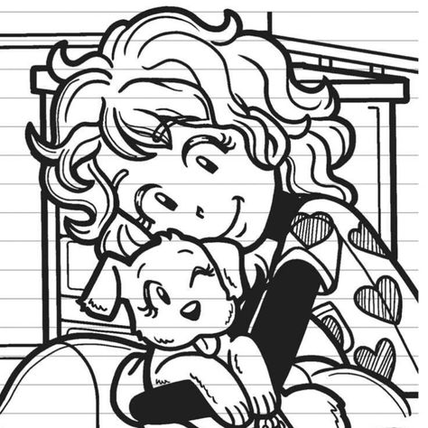 Dork Diaries Drawings, Dork Diaries Pfp, Nikki From Dork Diaries, Dork Diaries Nikki, Coloring Outlines, Coloring Pages For Procreate, Dork Diaries Coloring Pages, Girly Nostalgia, Dork Diaries Characters