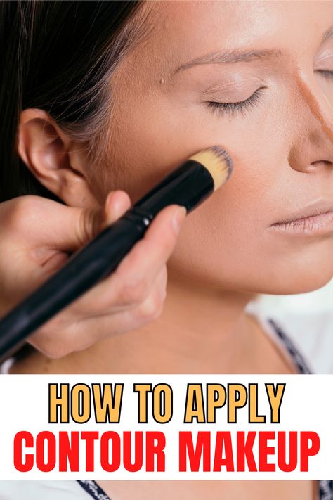 Contour Makeup Steps, Contour Makeup For Beginners, Slimmer Nose, Apply Contour, Contouring Tips, How To Contour Your Face, Bronze Makeup Look, Contouring For Beginners, Step By Step Contouring