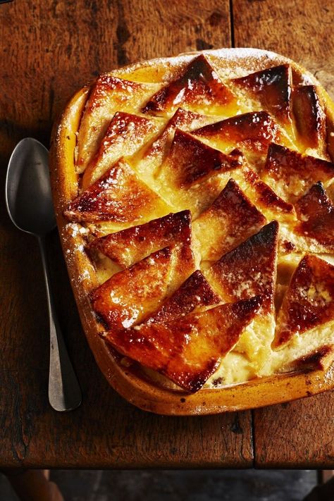 Rick Stein Recipes, Bread And Butter Pudding Recipe, Bread Butter Pudding, Apricot Glaze, Rick Stein, British Recipes, Butter Pudding, Bread And Butter Pudding, Stale Bread