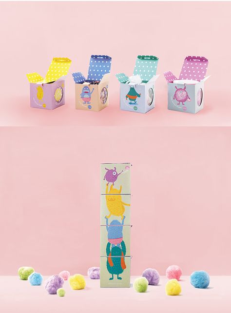 Kids Package Design, Graphic Designer Studio, Store Packaging, Interesting Packaging, Bubble Yum, Kids Packaging, Kids Package, 달력 디자인, Baby Products Packaging