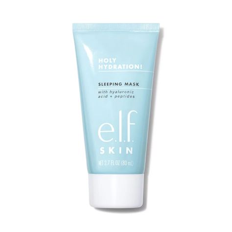 e.l.f. Cosmetics Holy Hydration! Sleeping Mask Overnight Face Mask, Turmeric Face Mask, Overnight Mask, Elf Cosmetics, Cruelty Free Cosmetics, Cruelty Free Skin Care, Hydrating Mask, Sleeping Mask, Gel Cleanser