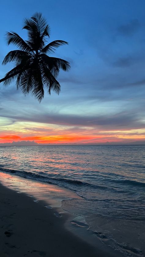 #dominicanrepublic #caribbean #beach #sunset #travel Caribbean Gyal, Caribbean Lifestyle, Caribbean Aesthetic, Caribbean Sunset, Island Wallpaper, Sunset Travel, Caribbean Beach, Pretty Skies, Pretty Sky