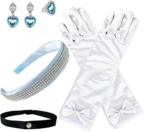 Amazon.com: Girls Costume Accessories Princess Cinderella Dress up Accessories for Girls Cinderella Headband Crown Choker Gloves Ring Earrings Halloween Christmas Party Favors for Kids : Toys & Games Cinderella Accessories, Cinderella Headband, Christmas Party Favors For Kids, Princess Cinderella Dress, Cinderella Dress Up, Party Favors For Kids, Cinderella Dress, Headband Crown, Cinderella Costume