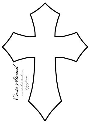 Cross Stencil, First Communion Banner, Printable Cross, Wooden Crosses, Cross Crafts, Cross Art, Free Stencils, Stencil Templates, Diy Cross