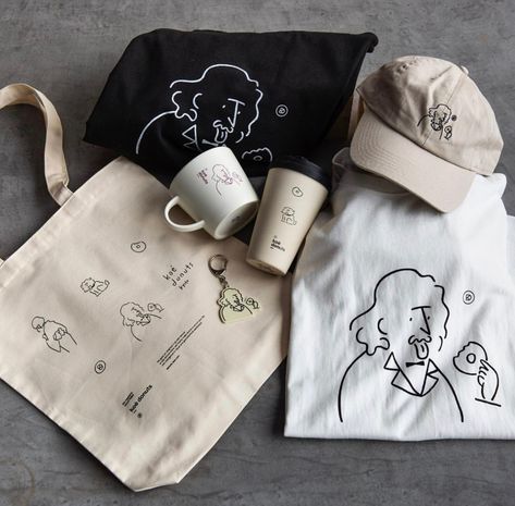 Cafe Merchandise Ideas, Coffee Shop Merchandise, Donut Shop Branding, Coffee Shop Merch, Modern Coffee Shop Branding, Merch Ideas Products, Cafe Branding Design Coffee Shop, Cafe Merch, Cafe Merchandise