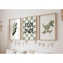 Boy Nursery Pictures Art Prints, Muted Dinosaur Room, Dinosaur Nursery Wall Decor, Vintage Dinosaur Room, Dino Bedroom Ideas For Boys, Toddler Bedroom Boy Dinosaur, Tractor Toddler Room, Neutral Dinosaur Room, Toddler Boy Dinosaur Room