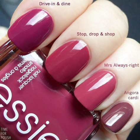 Opi Nail Polish Colors, Tinted Lip Oil, Mrs Always Right, Essie Nail Colors, Long Nail Art, Simple Fall Nails, Pretty Nail Colors, Essie Nail Polish, Colorful Nail Designs