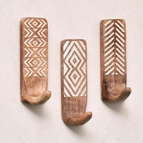 Amazon.com: IndianShelf 3 Pack Wood Wall Hooks- Adhesive Wall Hooks -Boho Key Decorative Wall Hooks for Hanging- Wood Hangers -Sticky Coat Hooks Wall Mount- Wooden Towel Hooks for Bathroom Wall Mounted- Style 1 : Home & Kitchen Towel Hooks For Bathroom, Hooks For Bathroom, Towel Hangers For Bathroom, Desert Chic, Wooden Wall Hooks, Living Room Themes, Adhesive Wall Hooks, Decorative Wall Hooks, Wooden Wall Shelves