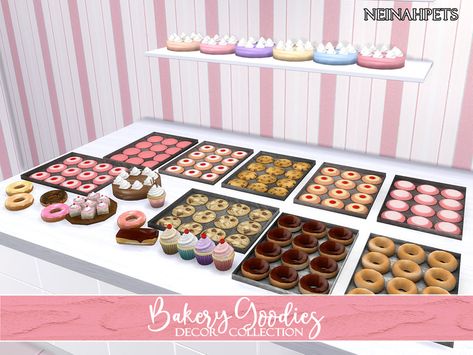 The Sims 4 Resource, Sims 4 Resource, Bakery Goodies, Lotes The Sims 4, Los Sims 4 Mods, Ts4 Mods, Sims 4 Kitchen, Cherry Cookies, Cc Furniture