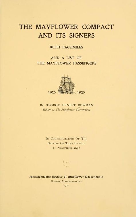 Mayflower Ancestry, Mayflower Compact, Colonial Life, Genealogy Websites, Genealogy Book, Family Tree Chart, The Mayflower, Family Tree Genealogy, Online Books