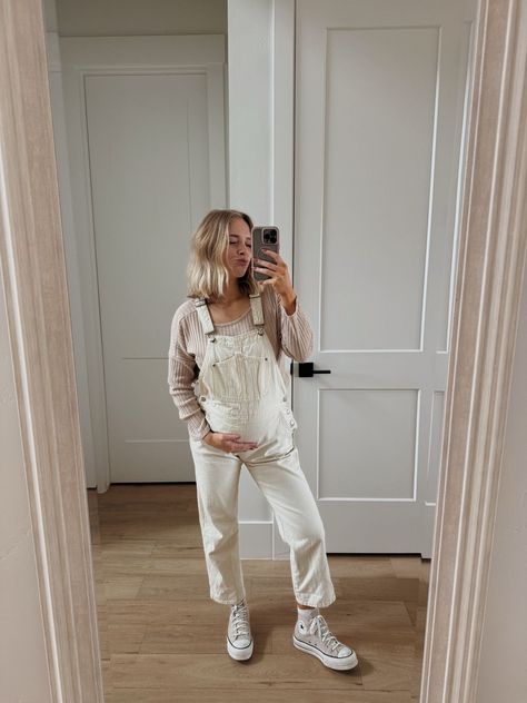 madstuhh on LTK Pregnant Mama Outfits, Comfy Cute Maternity Outfits, Free People Maternity Style, Maternity Onesie Outfit, Cute Bump Outfits, Granola Maternity Outfit, Maternity Fashion 2024, Cute Winter Maternity Outfits, Pregnancy Overall Outfits