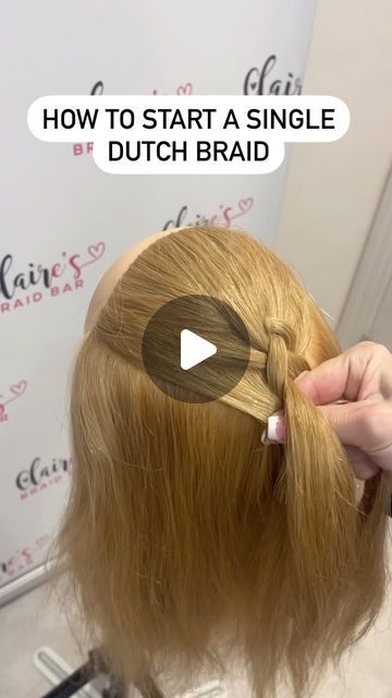 236K views · 5.1K likes | Clairesbraidbar on Instagram: "I’ve had loads of you ask for a reel showing how to start a Single Dutch Braid so here you are! If you want to learn how to Dutch, French and Fishtail braid along with all the tips and tricks to make them neat, tight and symmetrical, then come to one of my in person ‘How to Braid’ workshops in Elstree, Herts. Spaces are going fast but I still have space on Wed 7 February 8-9.30pm and Thurs 29 February 8-9.30pm. DM TO BOOK 🎀 . . . . #braidtutorial #braidtutorials #howtobraid #howtobraidworkshop #mumofgirls #ukbraiders #learntobraid #braidclass #braidclasses #braidmasterclass #dutchbraid #dutchbraids #frenchbraid #frenchbraids #fishtail #fishtailbraid #fishtailbraids #easyhairstyles #braidworkshop #londonbraider #plaits #mumsofinstagr Dutch Plaits Tutorial, How To Make Dutch Braids, French Plait Tutorial On Yourself, French Plait Tutorial, Single Dutch Braid, Single French Braid, Tight French Braid, Plaits Tutorial, Dutch Plait