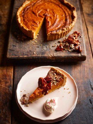 New Desserts, Dinner Party Dessert, Marshmallow Topping, Pecan Praline, Cranberry Cream Cheese, Jamie Oliver Recipes, Pecan Pralines, Potato Pie, Pumpkin Pie Recipes