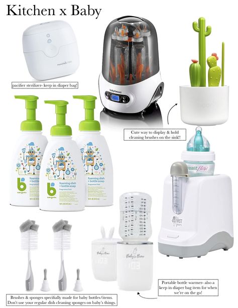 Baby Hygiene Essentials, House Laundry Room, Baby Care Tips, Cleaning Items, Before Baby, Bottle Warmer, Baby List, Baby Supplies, Baby Pacifier